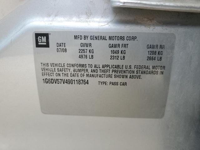 2009 Cadillac Cts Hi Feature V6 VIN: 1G6DV57V490118764 Lot: 61925554