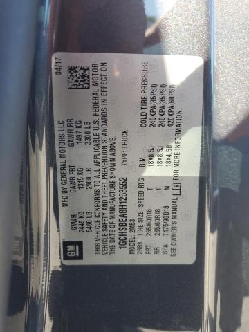 2017 CHEVROLET COLORADO - 1GCHSBEA8H1253552