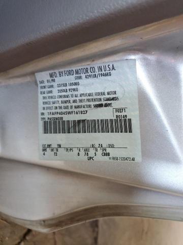 1998 Ford Mustang VIN: 1FAFP4045WF161827 Lot: 60468784