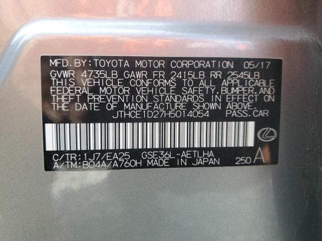 2017 LEXUS IS 350 - JTHCE1D27H5014054