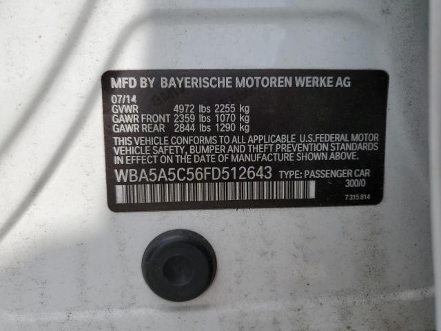 VIN WBA5A5C56FD512643 2015 BMW 5 Series, 528 I no.12