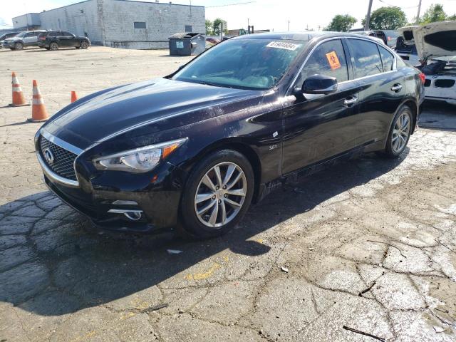 INFINITI Q50 PREMIU 2016 black  gas JN1EV7AR3GM340360 photo #1