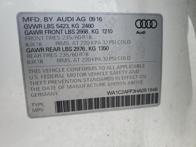 VIN WA1C2AFP3HA051848 2017 Audi Q5, Premium no.13