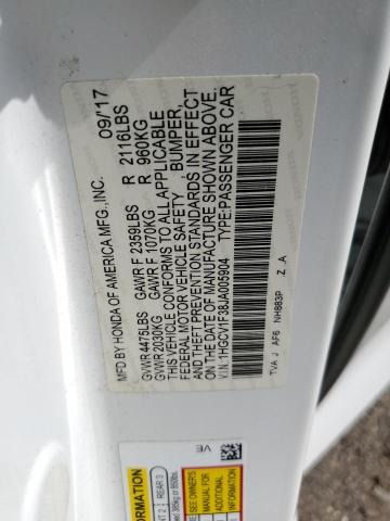 2018 HONDA ACCORD SPO 1HGCV1F38JA005904