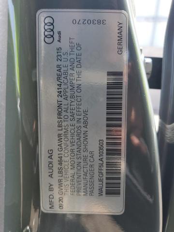 2020 AUDI A3 S-LINE - WAUJEGFF5LA103503