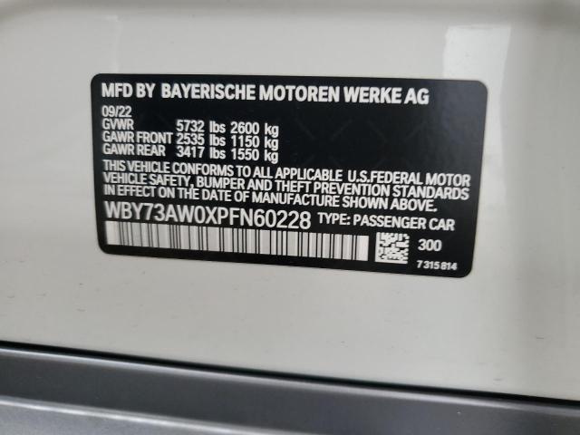 2023 BMW I4 Edrive 40 VIN: WBY73AW0XPFN60228 Lot: 61875624