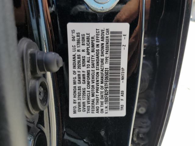 2015 HONDA CIVIC EXL - 19XFB2F97FE065031