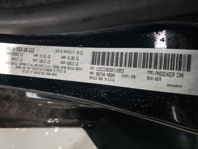 2016 CHRYSLER 200 LIMITE - 1C3CCCAB3GN110953