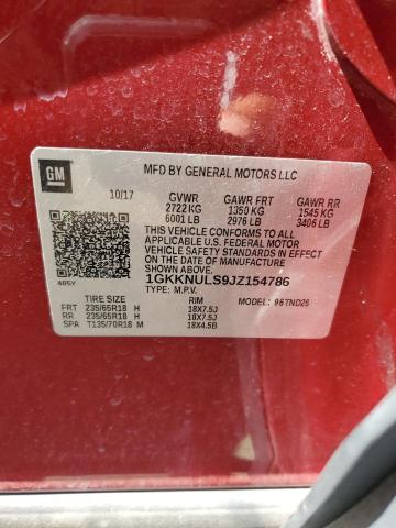 1GKKNULS9JZ154786 2018 GMC Acadia Slt-1