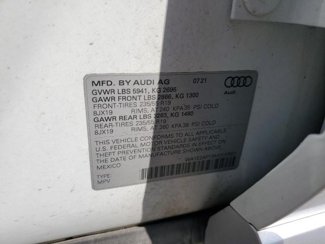 2021 AUDI Q5 E PREMI - WA1E2AFY3M2137831