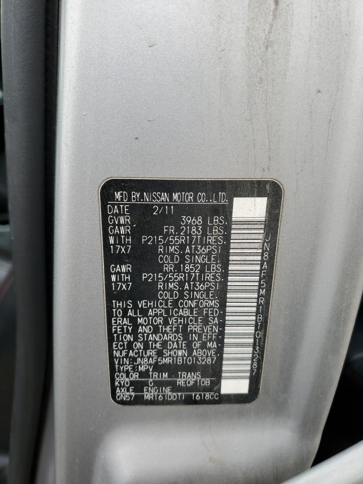 JN8AF5MR1BT013287 2011 Nissan Juke S