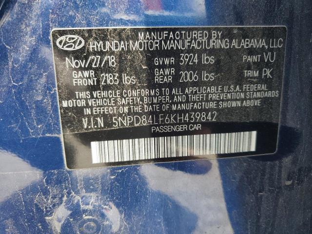 2019 HYUNDAI ELANTRA SE - 5NPD84LF6KH439842