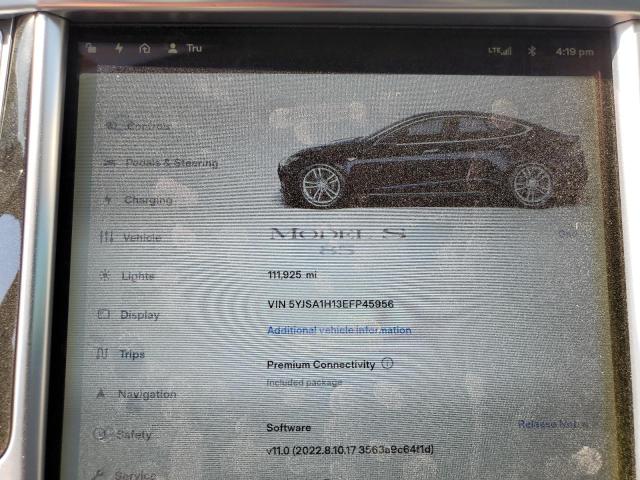 VIN 5YJSA1H13EFP45956 2014 TESLA MODEL S no.9