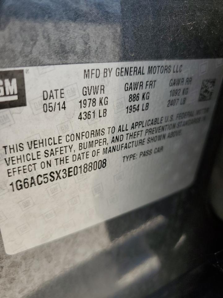 1G6AC5SX3E0188008 2014 Cadillac Ats Performance