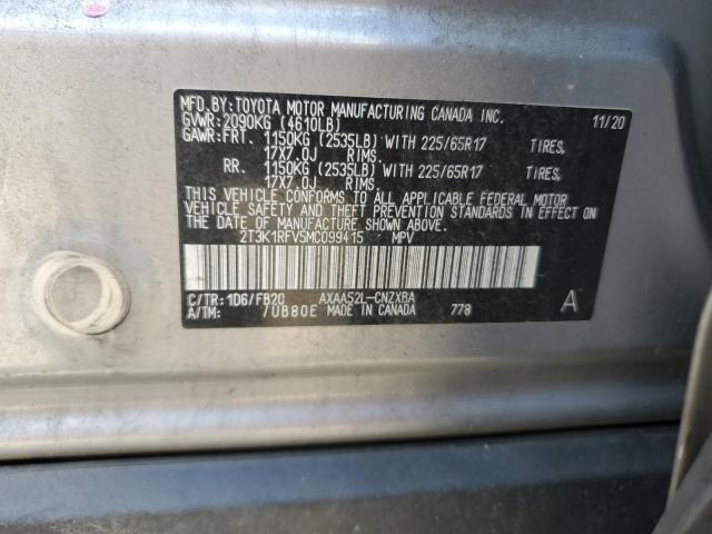 2021 TOYOTA RAV4 LE - 2T3K1RFV5MC099415