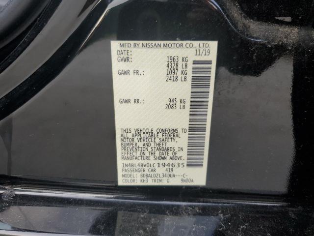 2020 NISSAN ALTIMA S - 1N4BL4BV0LC194635