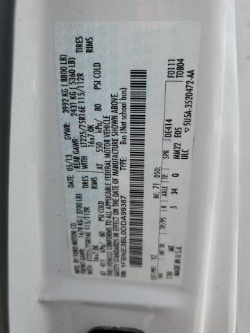 2013 Ford Econoline E350 Super Duty Wagon VIN: 1FBNE3BL0DDA99387 Lot: 61324204