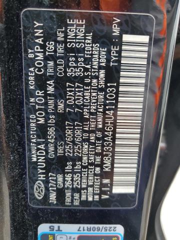 2017 HYUNDAI TUCSON LIM - KM8J33A46HU411031