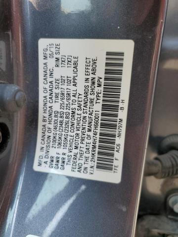 2015 HONDA CR-V EXL - 2HKRM4H74FH660011
