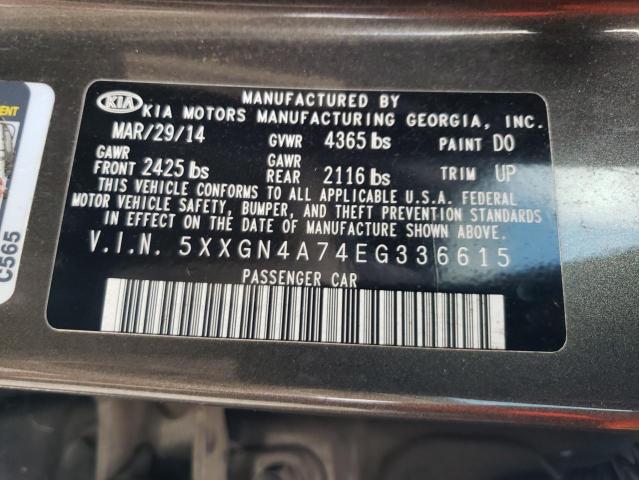 VIN 5XXGN4A74EG336615 2014 KIA Optima, EX no.12