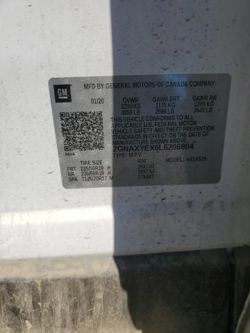 2020 CHEVROLET EQUINOX PR - 2GNAXYEX6L6206804