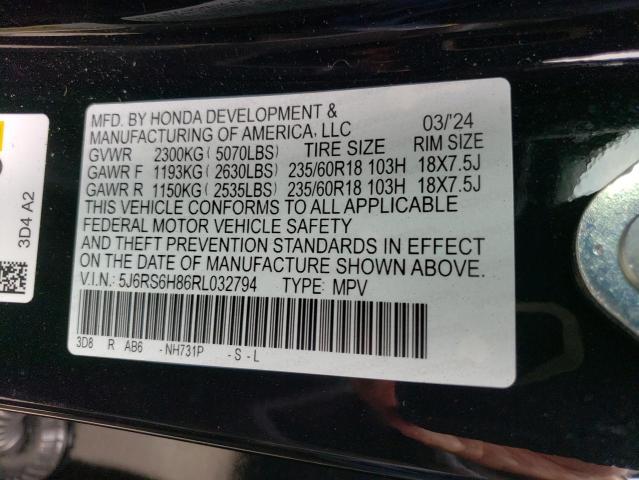 2024 HONDA CR-V SPORT - 5J6RS6H86RL032794