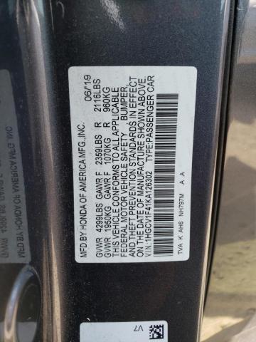 2019 HONDA ACCORD EX - 1HGCV1F41KA126302