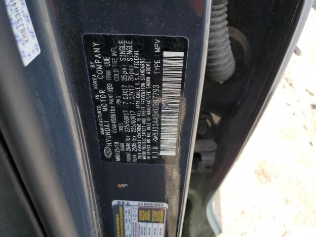 2019 Hyundai Tucson Limited VIN: KM8J33A45KU997793 Lot: 61572894