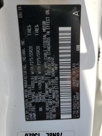 2015 TOYOTA SEQUOIA LI 5TDJY5G19FS111788