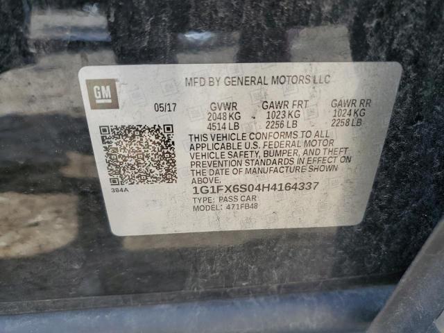 2017 CHEVROLET BOLT EV PR - 1G1FX6S04H4164337