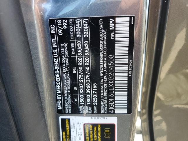 2019 MERCEDES-BENZ GLS 4JGDF6EEXKB204508