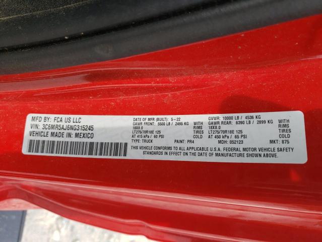 2022 RAM 2500 TRADE - 3C6MR5AJ6NG315245