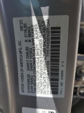 2020 HONDA ACCORD LX - 1HGCV1F14LA121330