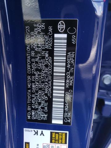 2023 TOYOTA PRIUS LE - JTDACAAUXP3002589