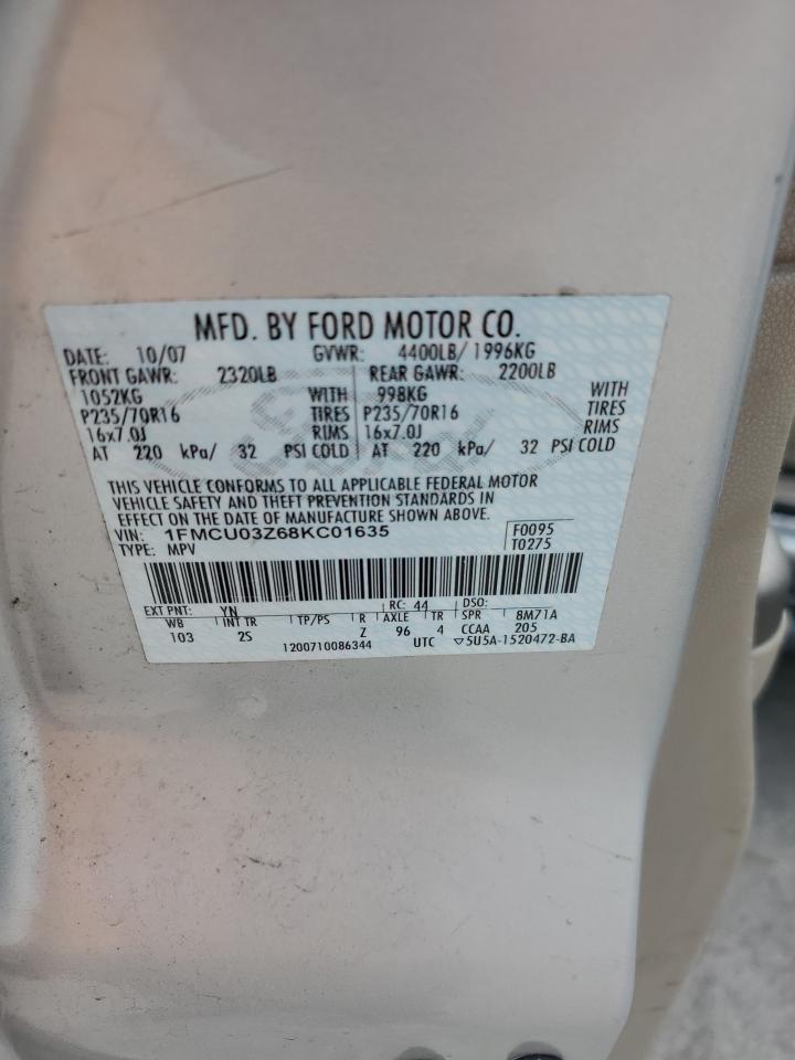 1FMCU03Z68KC01635 2008 Ford Escape Xlt