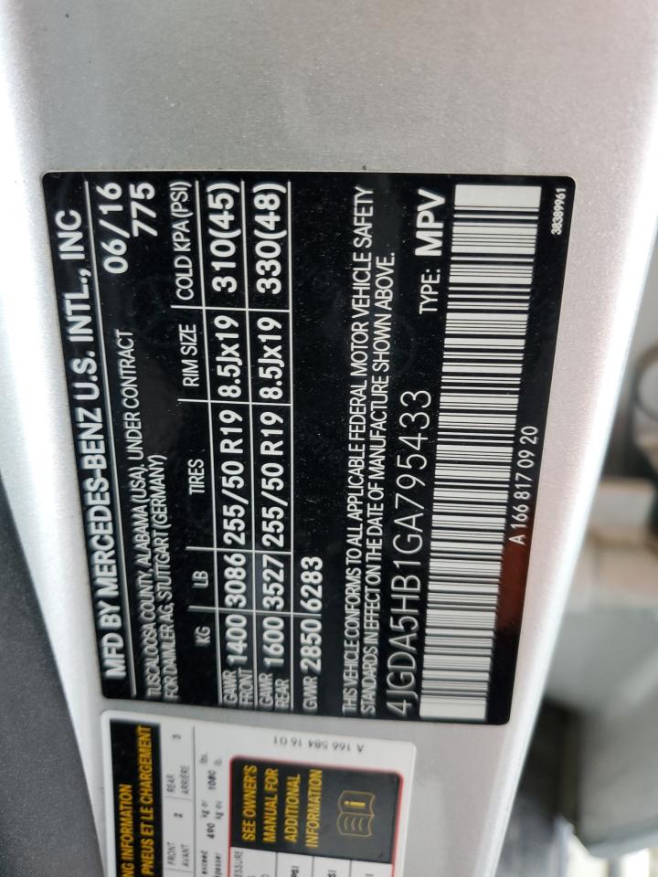 4JGDA5HB1GA795433 2016 Mercedes-Benz Gle 350 4Matic