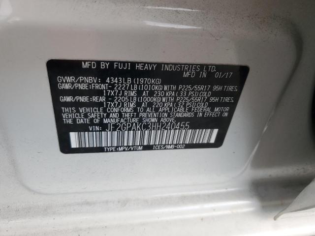 2017 SUBARU CROSSTREK - JF2GPAKC3HH240455