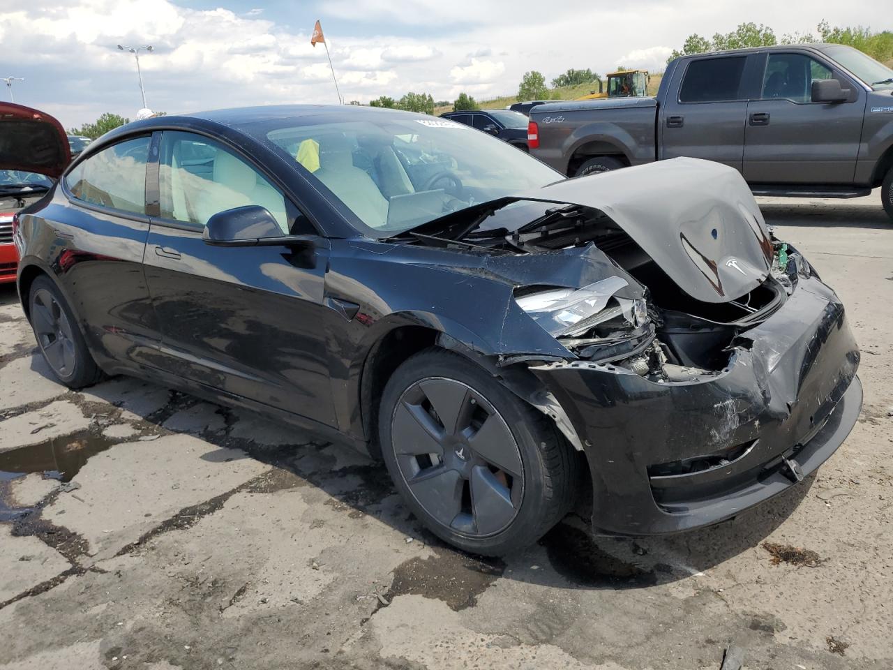 Lot #2902784262 2021 TESLA MODEL 3