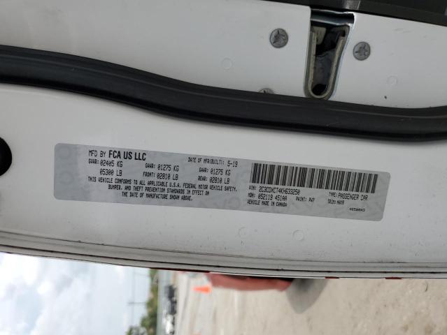 2019 DODGE CHARGER 4D 2C3CDXCT4KH633250