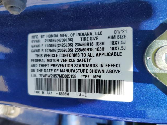 2021 HONDA CR-V EX - 7FARW2H57ME005158