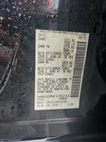 2019 NISSAN TITAN PLAT - 1N6AA1E69KN528241