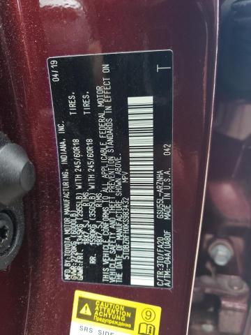 2019 Toyota Highlander Le VIN: 5TDBZRFHXKS983432 Lot: 61459944