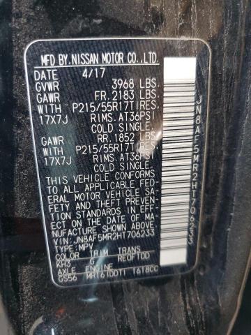 2017 NISSAN JUKE S - JN8AF5MR2HT706233