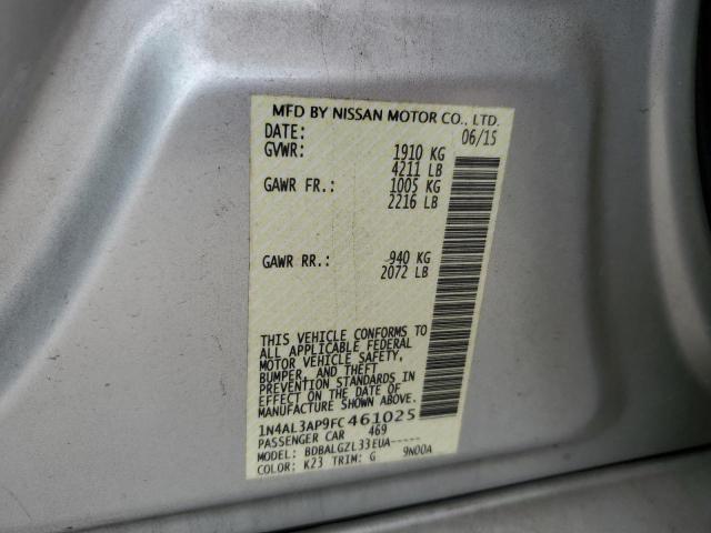 1N4AL3AP9FC461025 2015 Nissan Altima 2.5