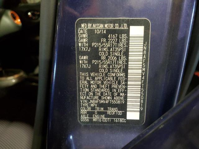 2015 Nissan Juke S VIN: JN8AF5MV4FT550819 Lot: 61272564