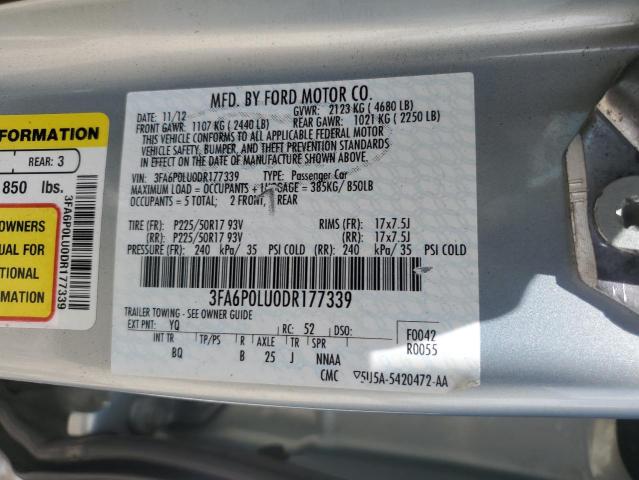 VIN 3FA6P0LU0DR177339 2013 Ford Fusion, Se Hybrid no.12