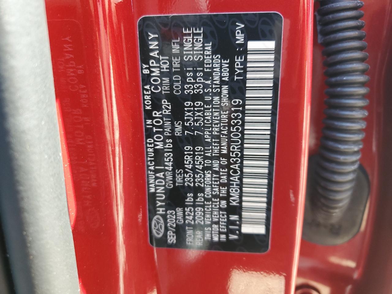 KM8HACA35RU053319 2024 Hyundai Kona N Line