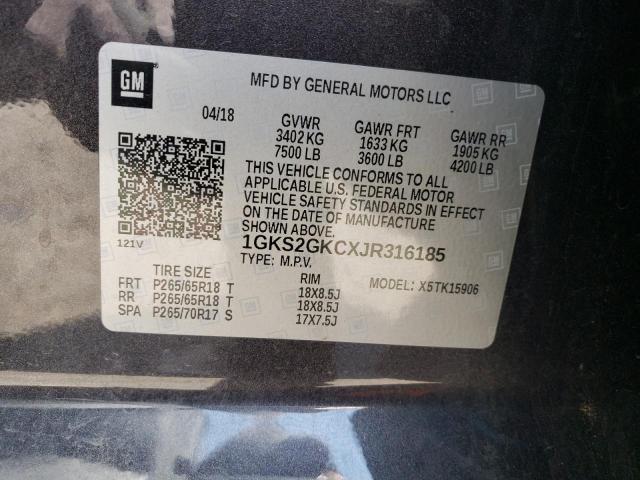 2018 GMC YUKON XL K - 1GKS2GKCXJR316185