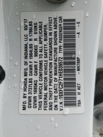 2017 HONDA CIVIC EX - 19XFC2F71HE039572