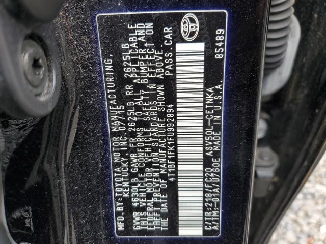 VIN 4T1BF1FK1FU992894 2015 Toyota Camry, LE no.12